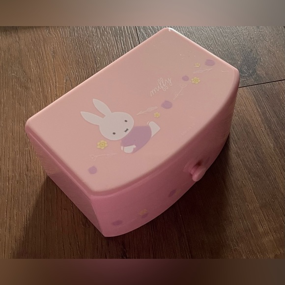MIFFY-Imported (NWT) Pink Jewelry Box With Drawer & Mirror - Picture 4 of 13